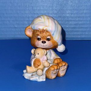 Vintage Morgan Enesco Teddy Beddy Bear Porcelain Figurine Baby Nursery Decor